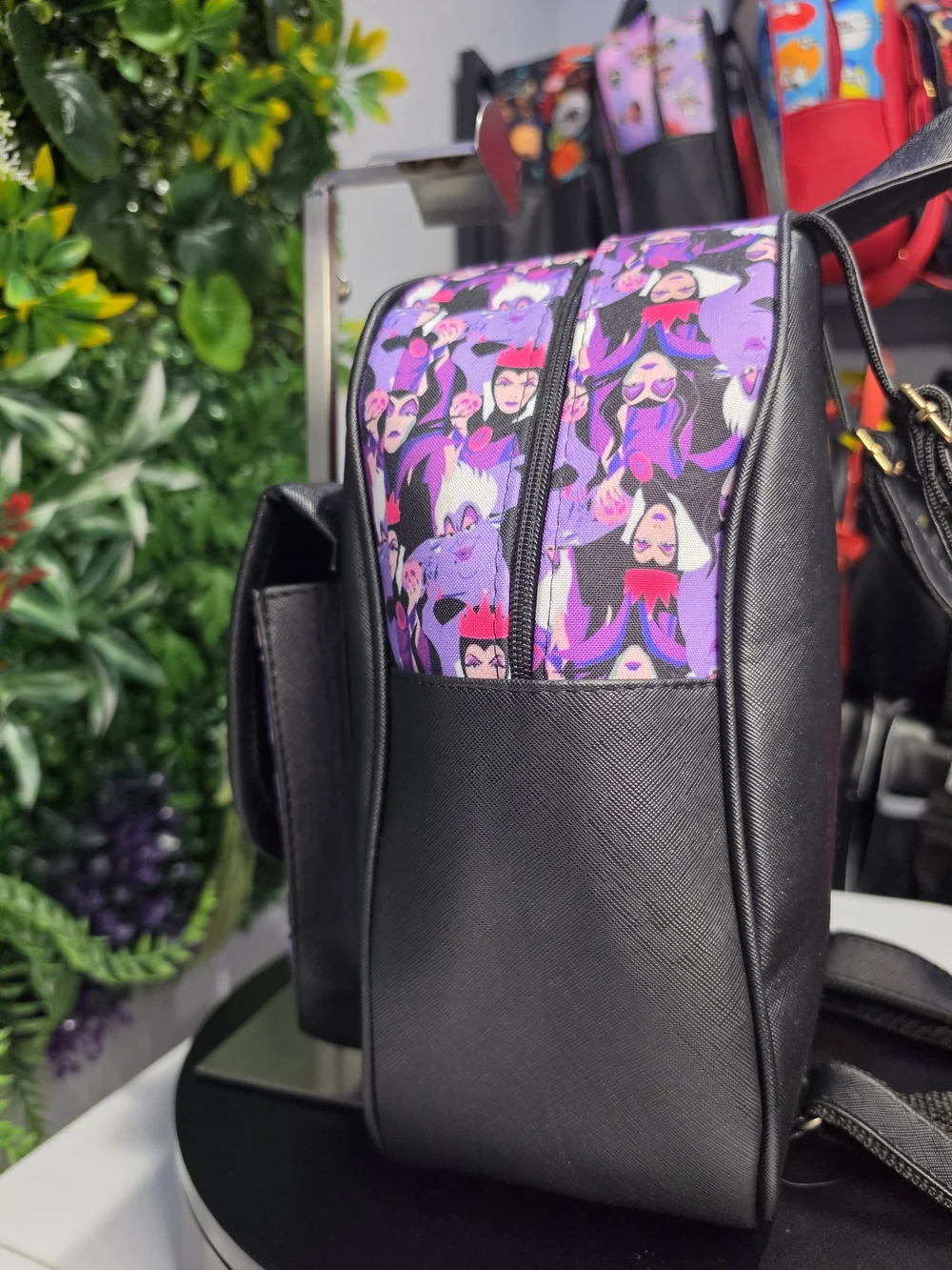 Disney Maleficent Black & Purple Mini Backpack
